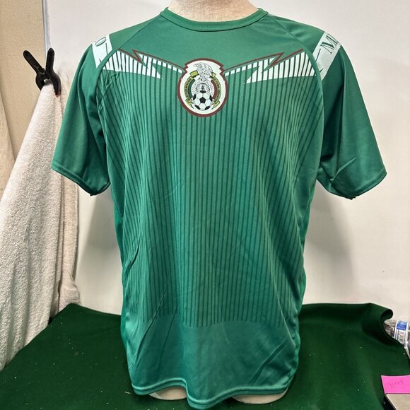 Mexico Shirt Mens Large Soccer Jersey  Futball FIFA Sz M - Picture 1 of 9